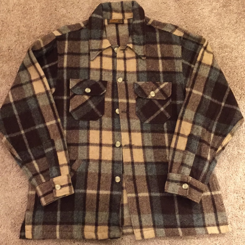 Long sleeve wool dress shirt